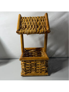 Unbranded Wicker Decorative Well Basket One Size Brown